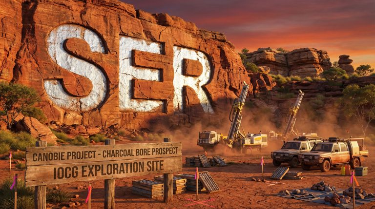 Strategic Energy Resources Ltd-SER-Mining site with large rock letters.