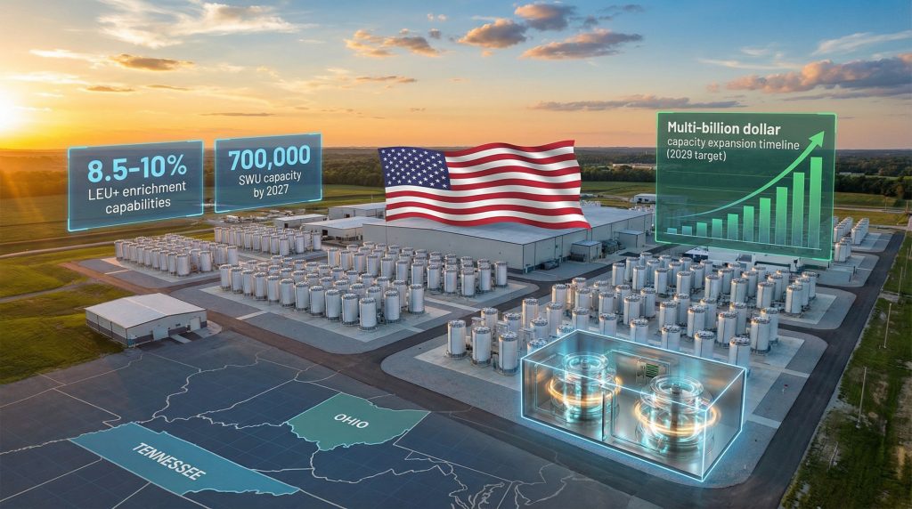 Domestic uranium enrichment expansion facility overview.