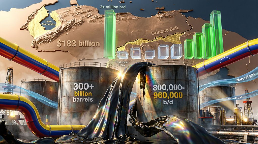 Venezuela oil governance and supply challenges illustrated.