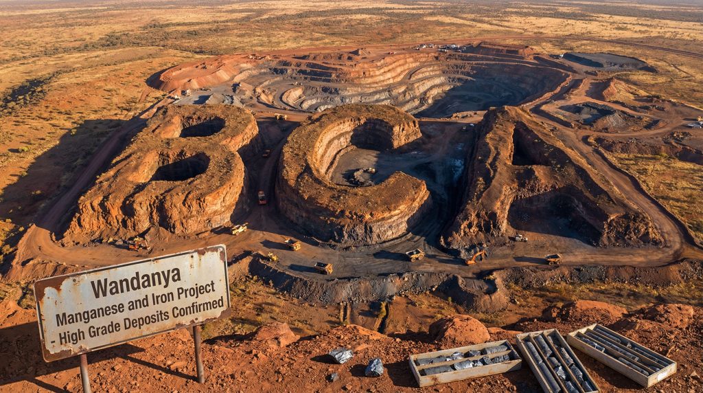 Black Canyon Ltd-BCA-Wandanya mining site aerial view.