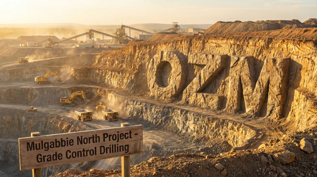 Ozaurum Resources Ltd-OZM-Mulgabbie North Project in active mining site.