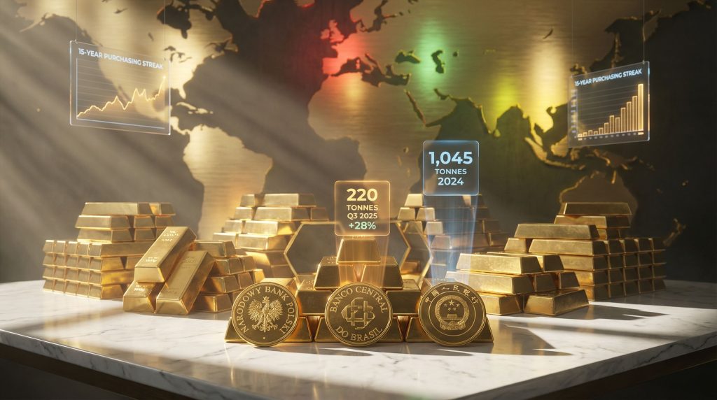 Central bank gold buying trend visualized.
