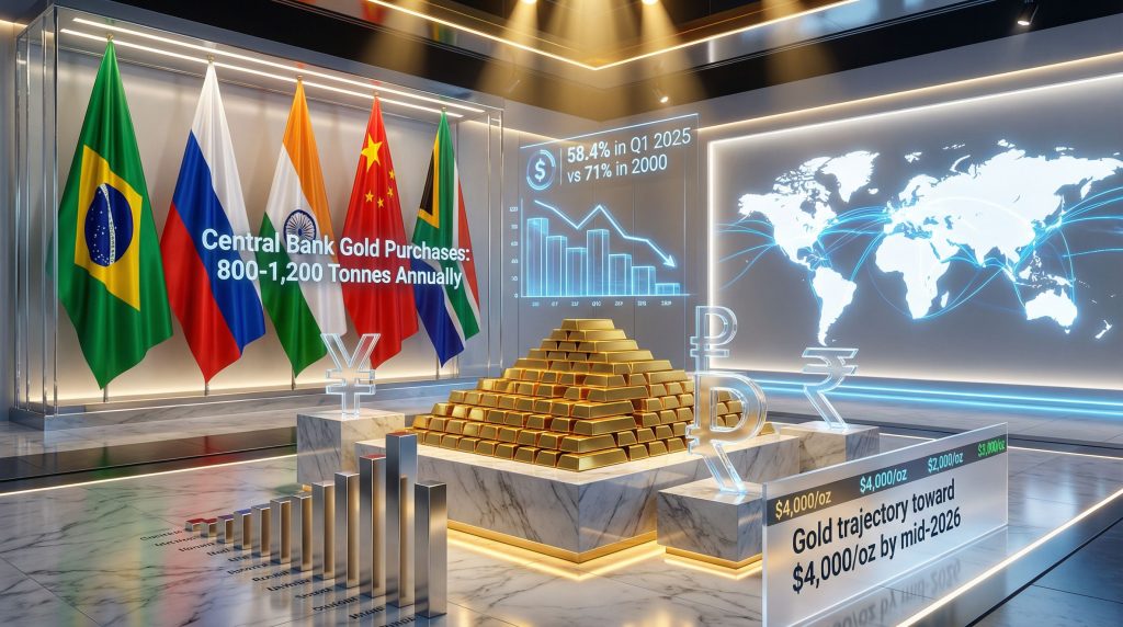 De-Dollarization and Gold: Global Reserve Asset Shifts