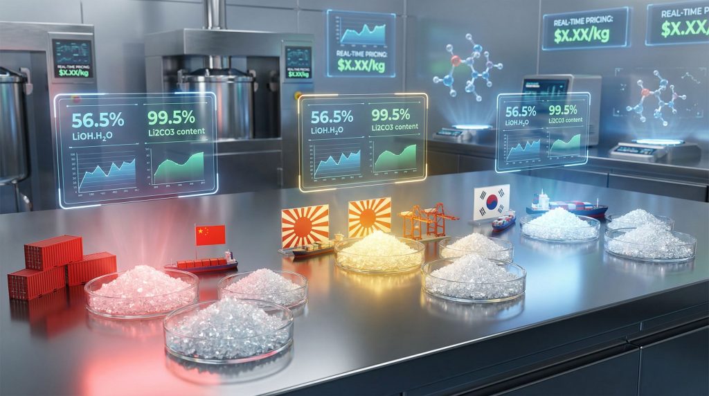 CJK lithium pricing methodology with graphical data.