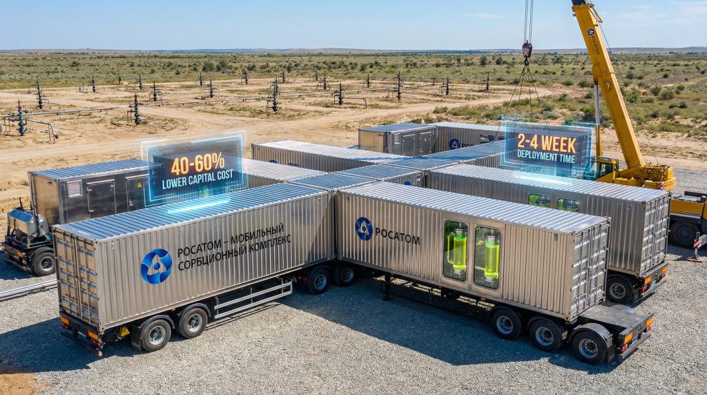 Rosatom mobile sorption unit deployment site.