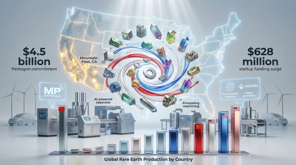 Trump's rare earth push visualized with investments.
