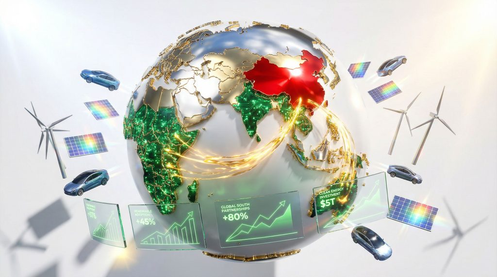 China Global South green-energy collaboration illustration.