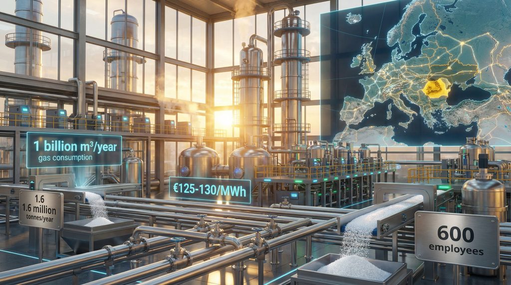 Romania Azomures industrial plant overview.