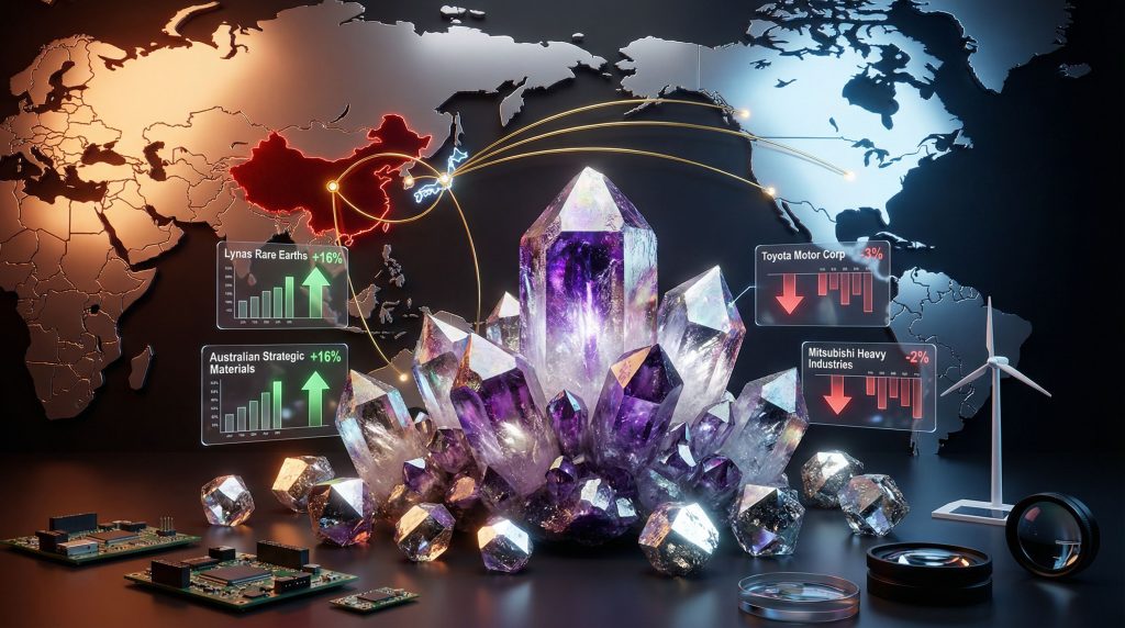 China Japan rare earth export impact illustrated.