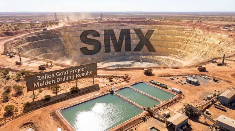 Strata Minerals Ltd-SMX-Zelica Gold Project aerial view.
