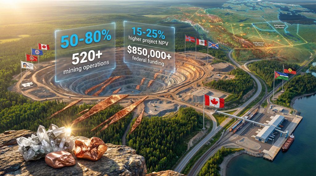 Indigenous participation in mining operations visualized.