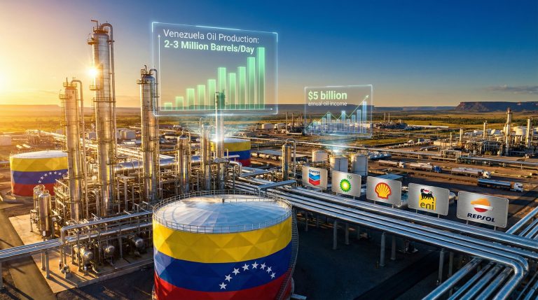 Venezuelan oil industry revitalized after sanctions lift.