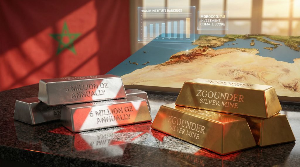 Canadian miner investment in Moroccan silver mine.