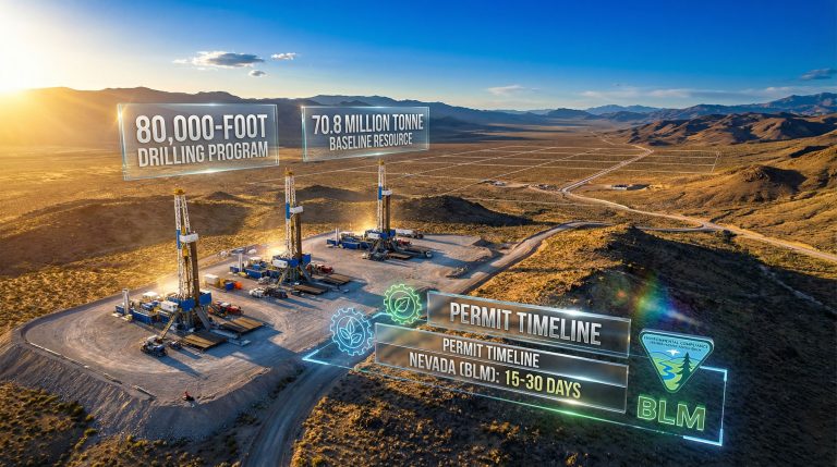 Blossom Gold Rosebud Project drilling site.