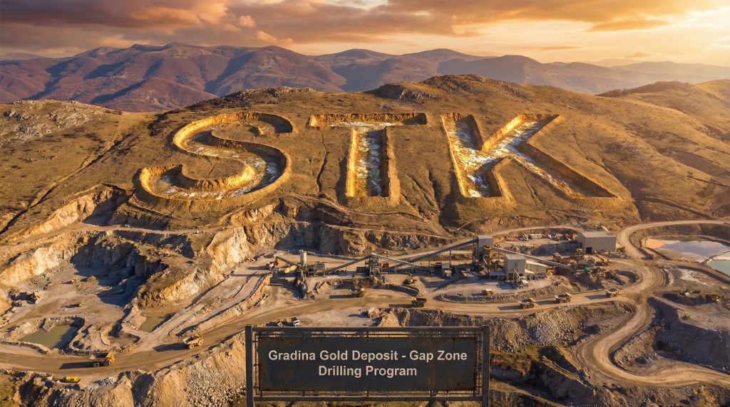Strickland Metals Ltd-STK-Gold mining site with STK initials.