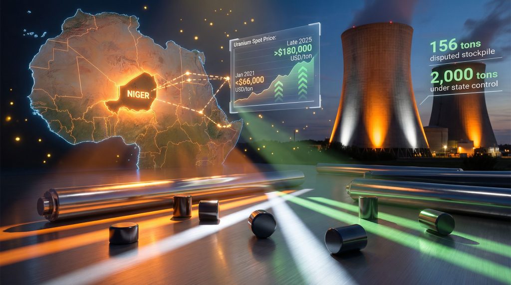 Niger uranium dispute with France's Orano: graphical representation.