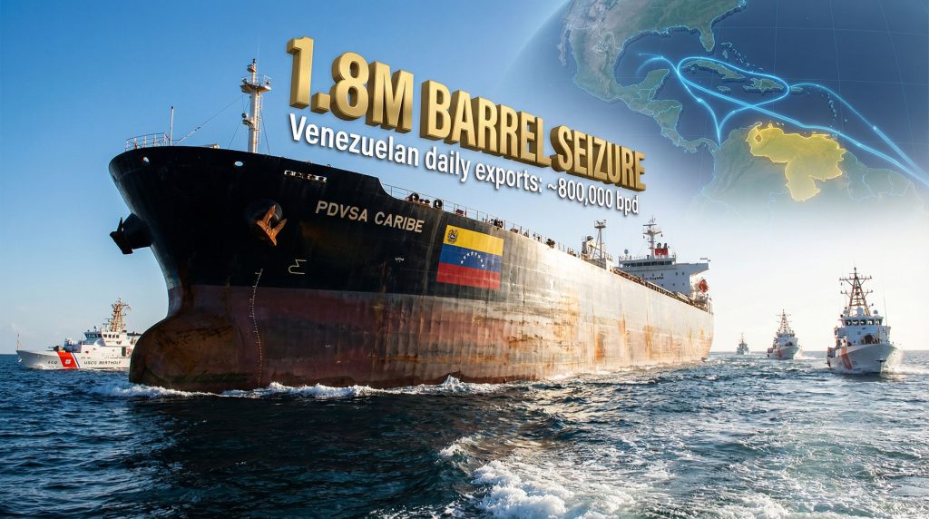 Venezuelan oil tanker seized by US.