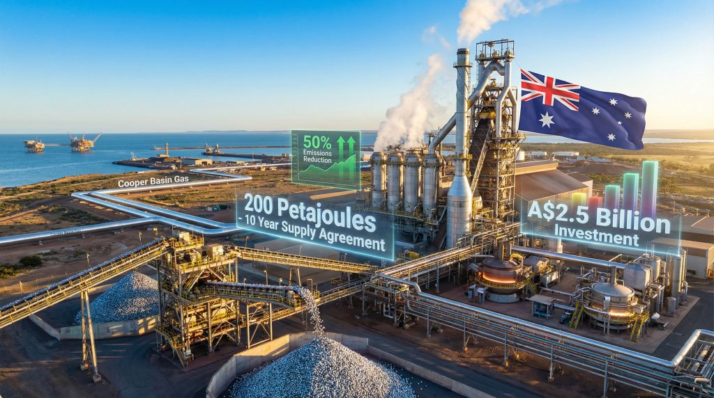 Santos gas agreement and investment in South Australia.