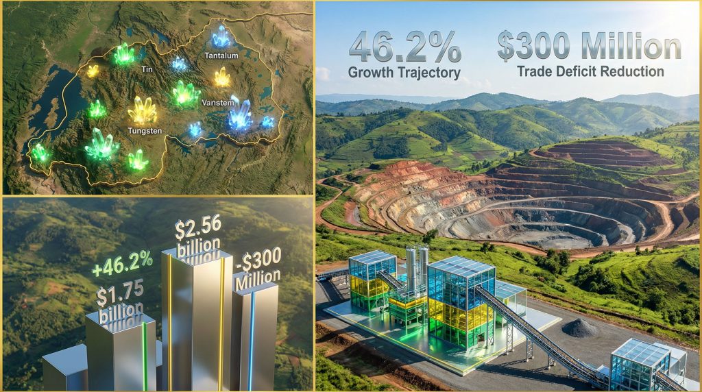 Rwanda boosts mineral exports, reduces trade deficit.