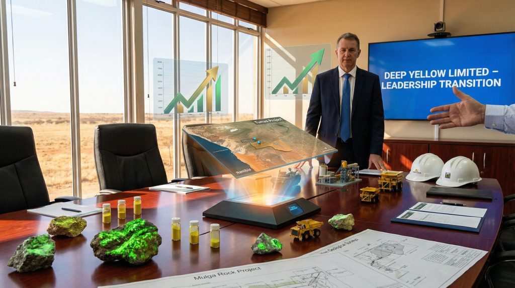Deep Yellow uranium leadership transition meeting.