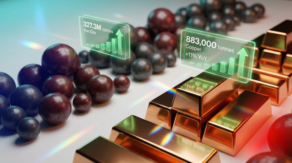 Copper and iron ore indicate Rio Tinto growth.