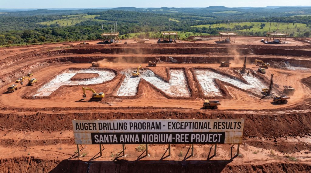 Power Minerals Ltd-PNN-Santa Anna niobium project excavation site.