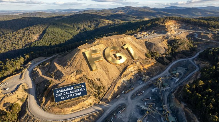 FLYNN Gold Ltd-FG1-Tasmanian gold exploration mining site landscape.