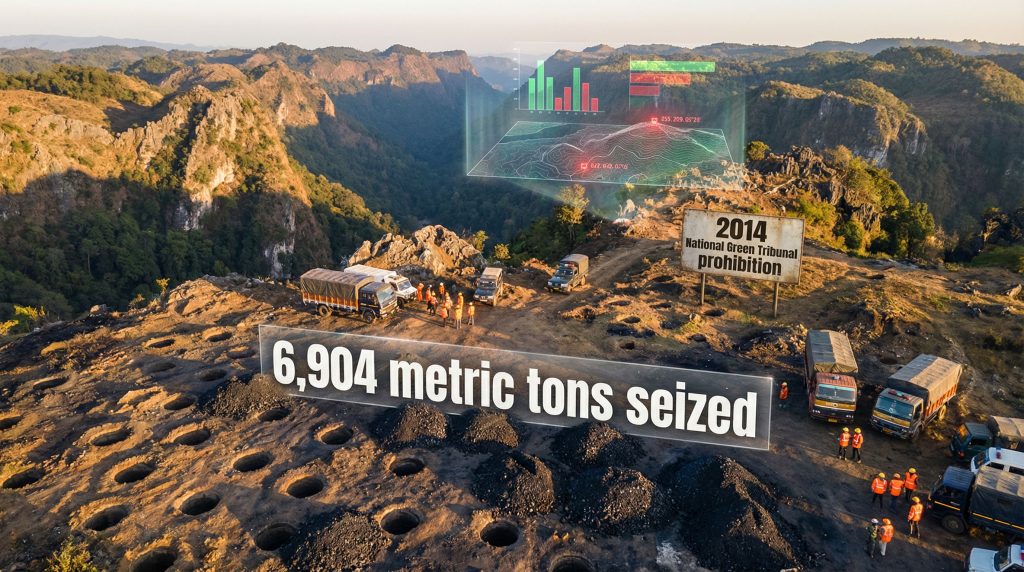 Illegal coal mining in Meghalaya exposed.