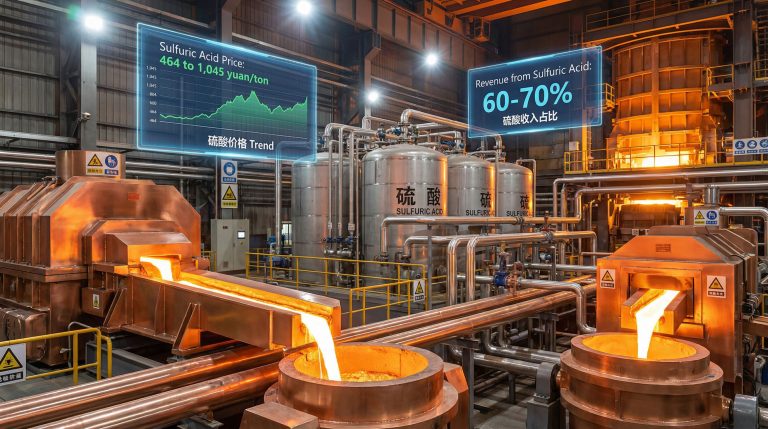 China's smelters focus on sulfuric acid revenue.