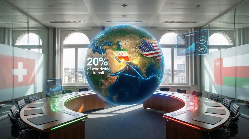 US Iran negotiations Geneva; global oil trade.