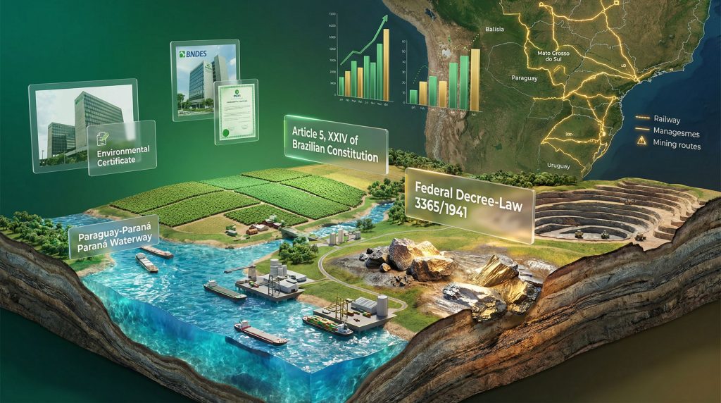 Mato Grosso do Sul expropriations diagram for mining.