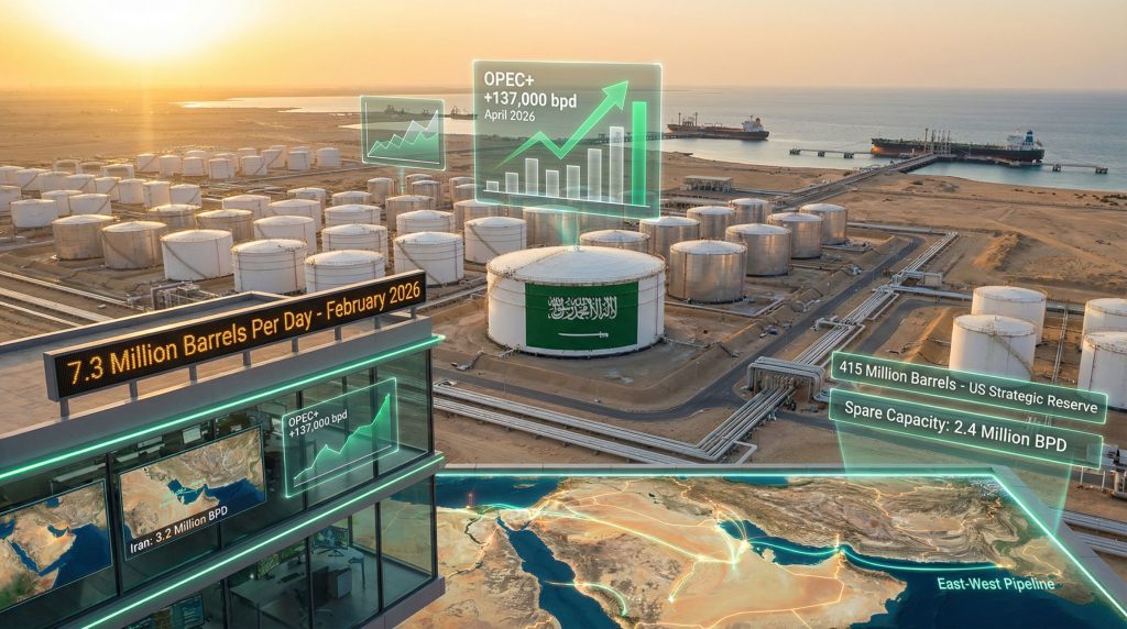 Saudi Arabia enhances oil production capacity.