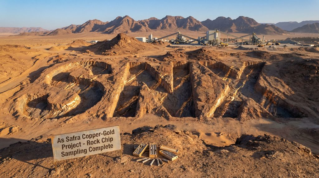 Sierra Nevada Gold Cdi 1:1 US Person Prohibited Excluding QIB-SNX-Sukari site rock chip sampling overview.