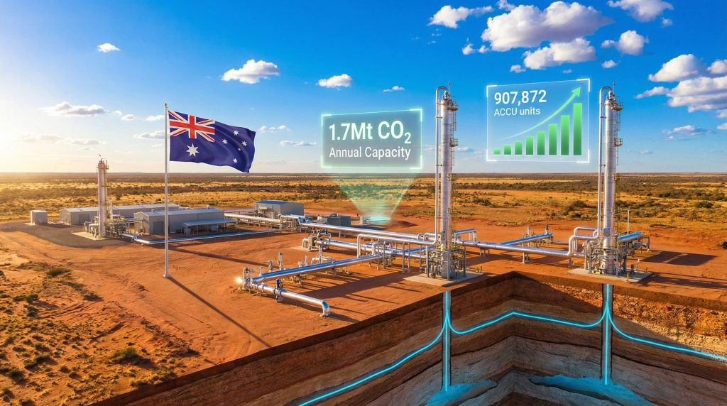 Beach Energy's carbon capture facility in Australia.