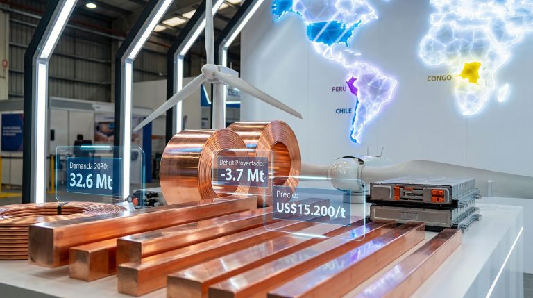 Copper supercycle forecast with global data.