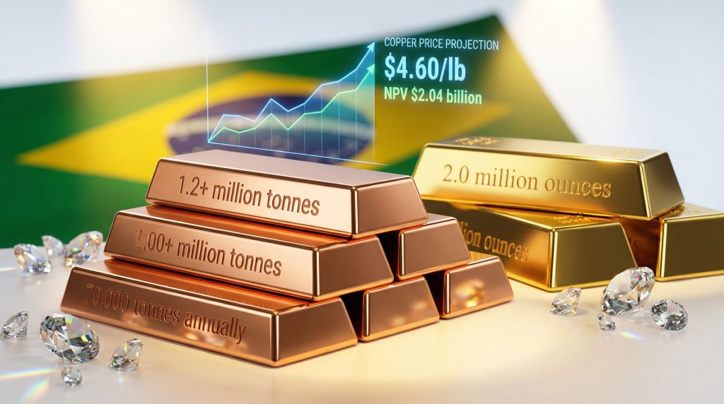 Ero Copper Furnas project investment projections.