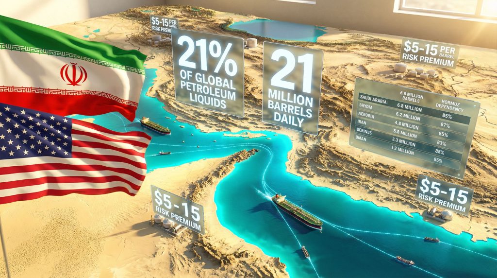 Oil prices rise on U.S.-Iran tensions map.