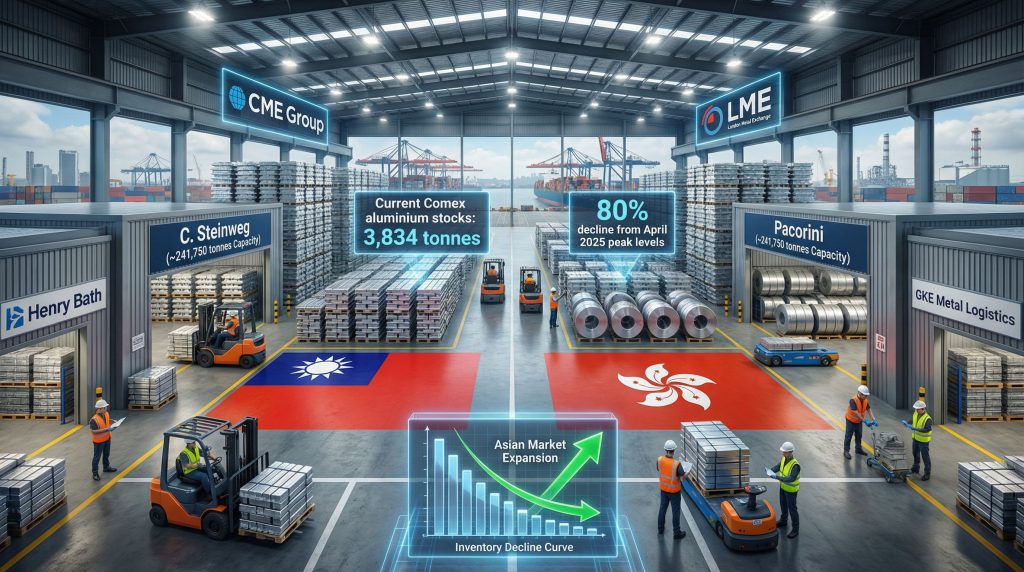 CME aluminium storage sites approval depicted.