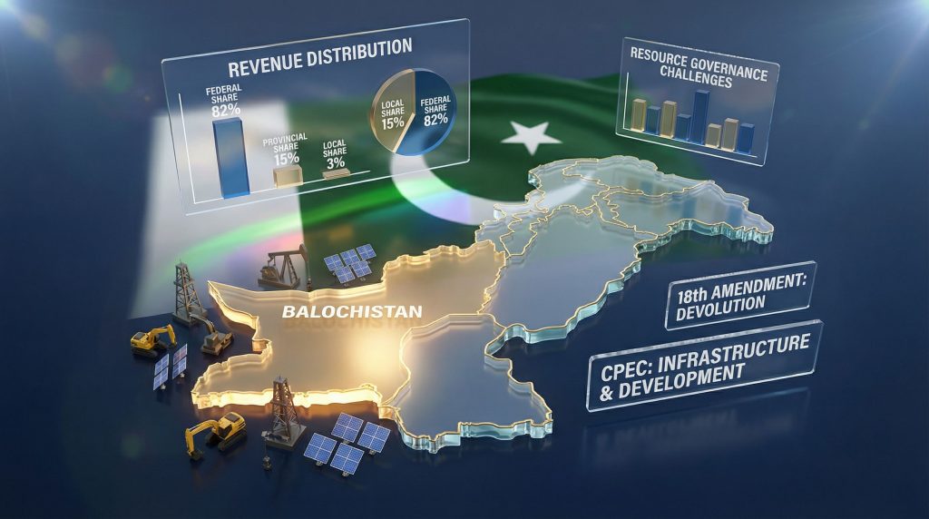 Map highlighting Balochistan separatist violence issues.