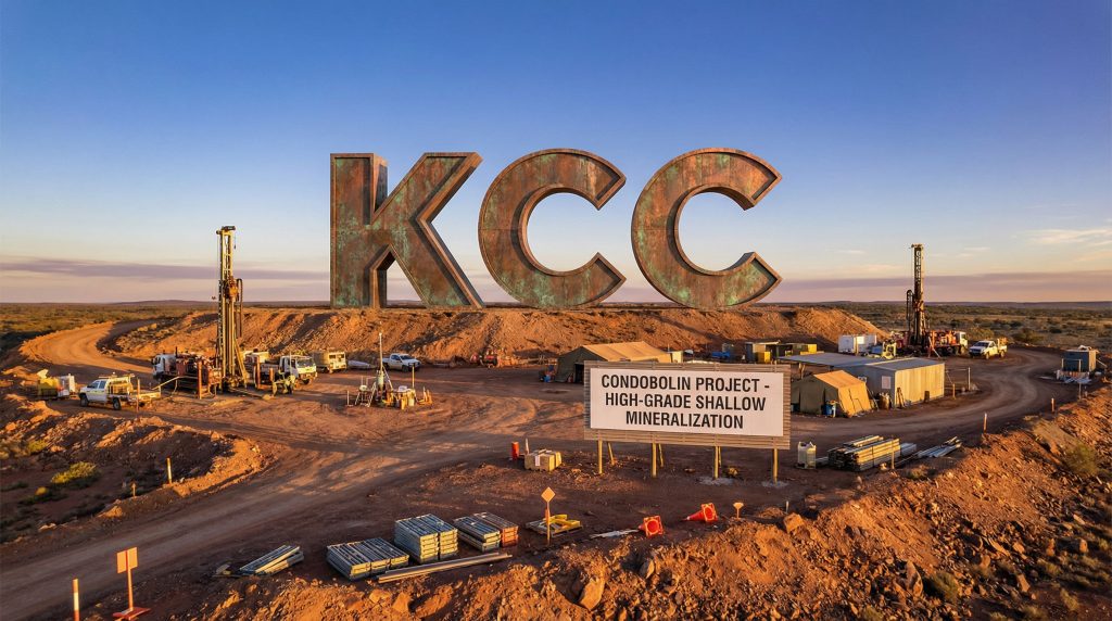 Kincora Copper Chess Depositary Interests 1:1-KCC-Condobolin project mining site at sunrise.