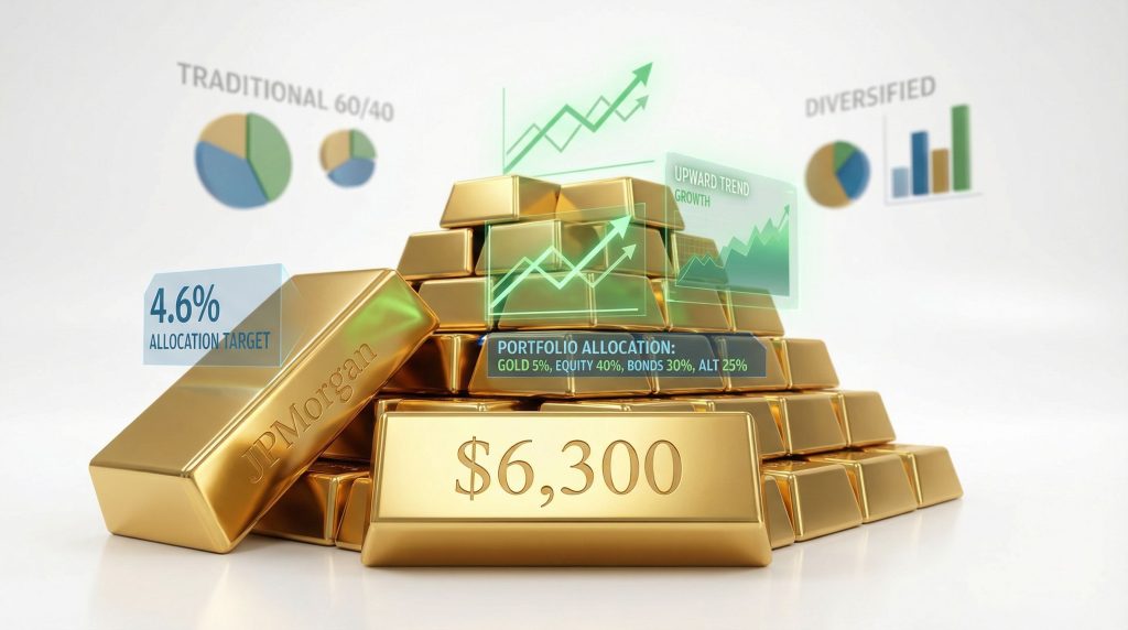 JPMorgan gold price forecast, allocation strategies.