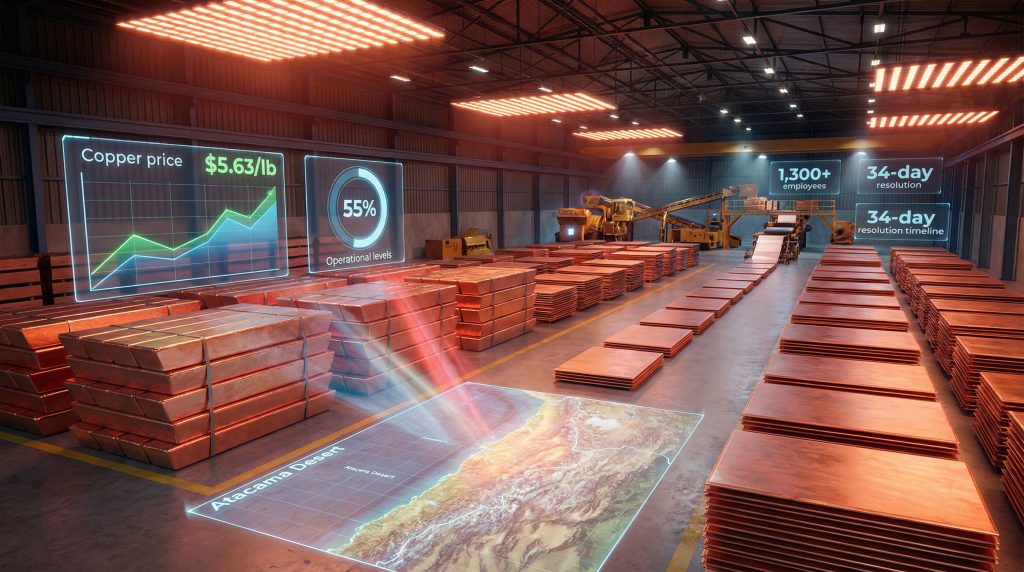 Capstone Copper Mantoverde strike resolved, operations resume.