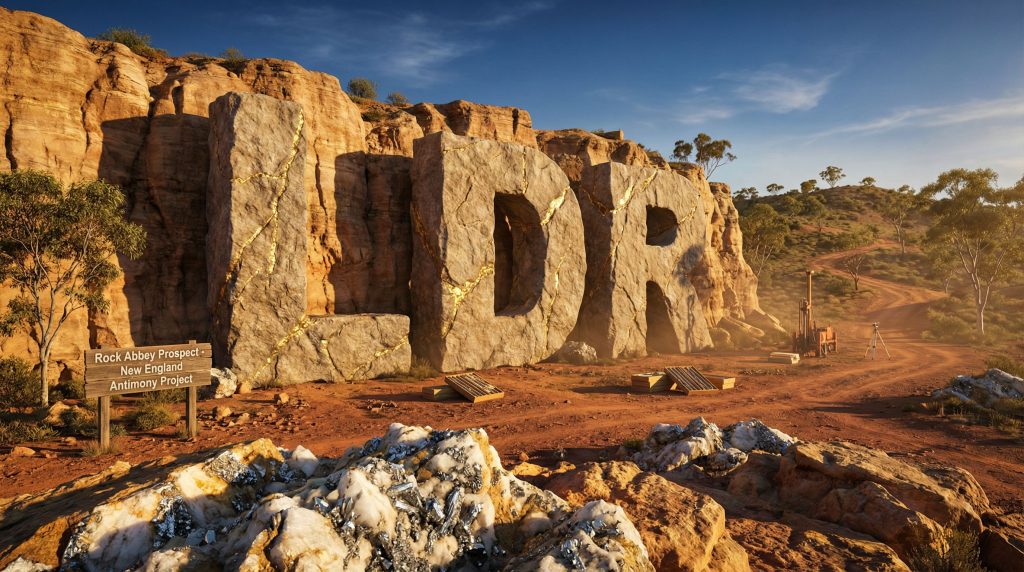Lode Resources Ltd-LDR-LDR: Large stone letters in desert setting.
