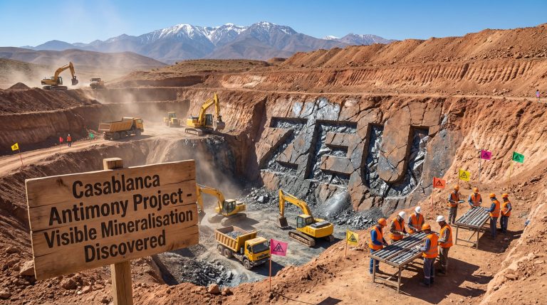 ZEUS Resources Ltd-ZEU-Casablanca Antimony Project mining activity scene.