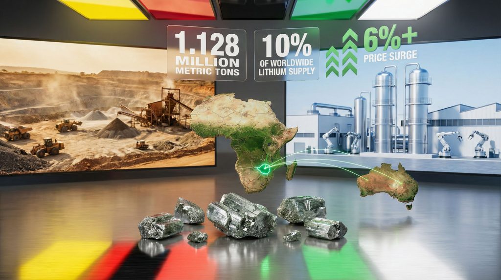 Zimbabwe lithium export ban impacts global supply.