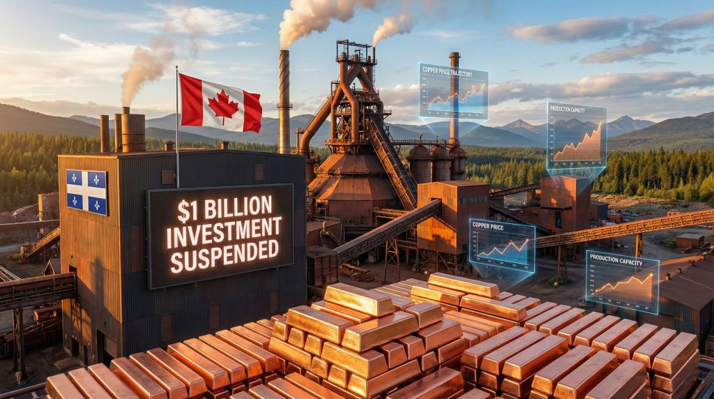 Glencore halts Canadian smelter investment plans.