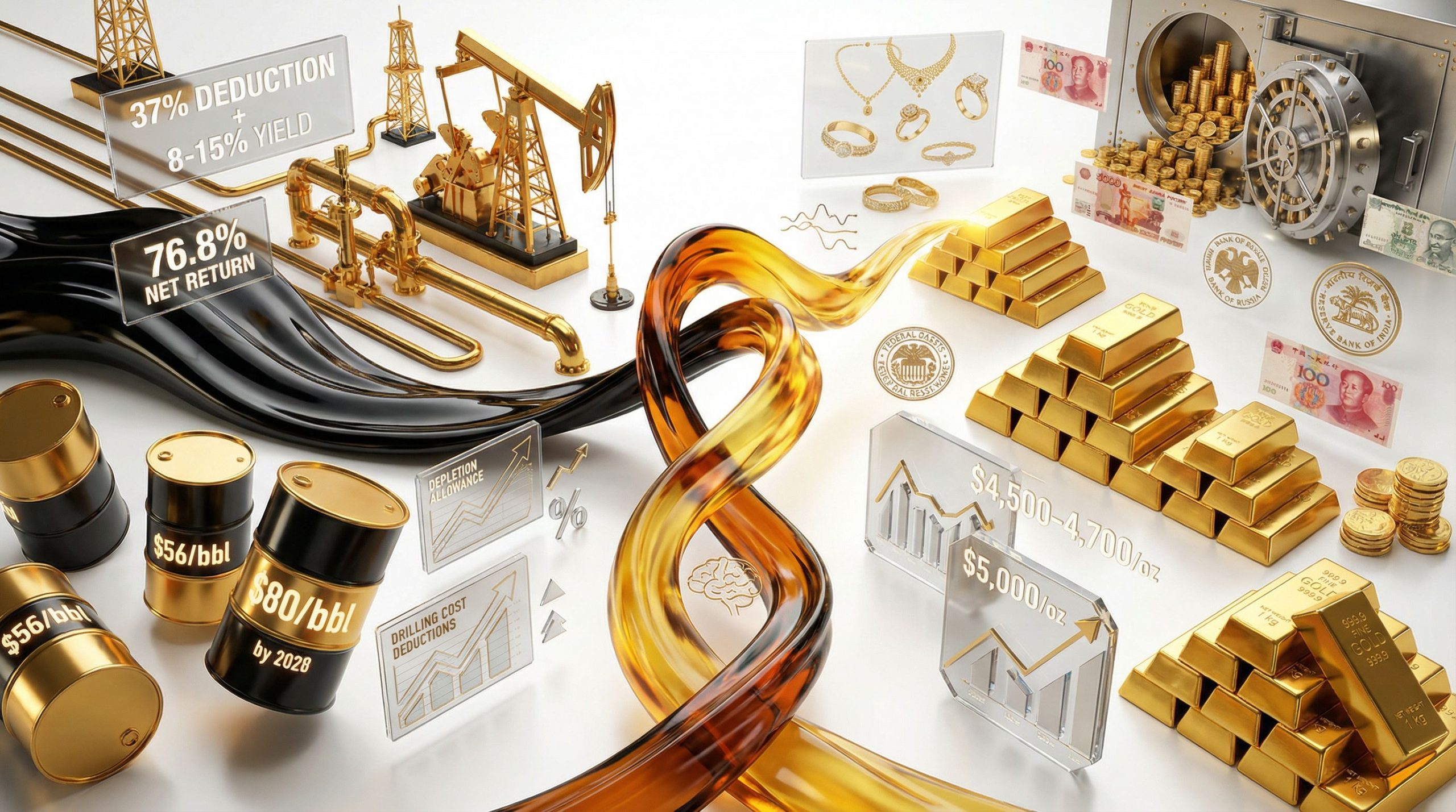 Oil vs Gold Risk-Reward Profile Analysis 2026