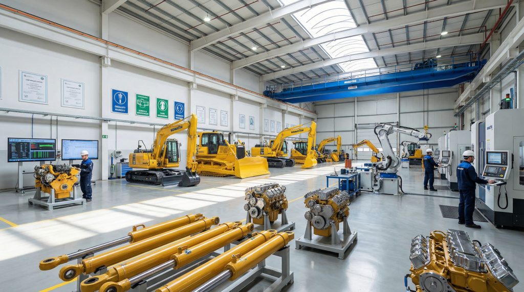 Komatsu acquisition of SRC of Lexington: modern manufacturing facility.