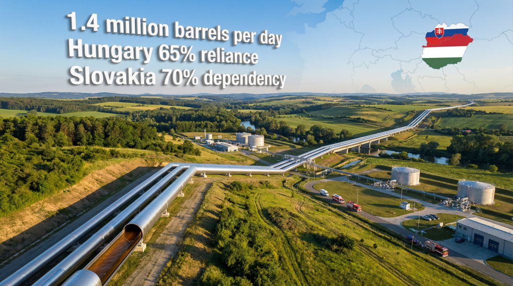 Druzhba oil pipeline stoppage affects Hungary, Slovakia.