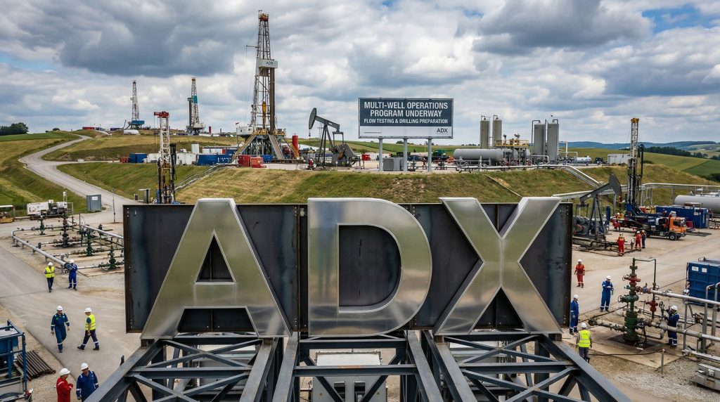 ADX Energy Ltd-ADX-ADX multi-well operations site bustling.